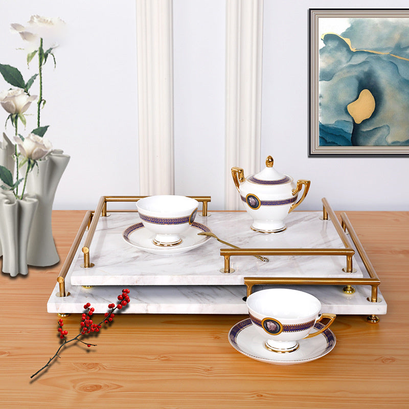 Home Tray With Metal Armrest