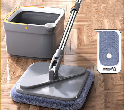 Hands-free Lazy Rotary Mop Household One Mop Clean Flat