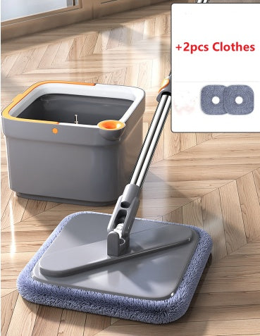 Hands-free Lazy Rotary Mop Household One Mop Clean Flat