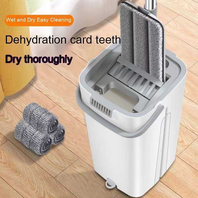 Household Mop Hand Wash-free Flat Plate Mop Bucket Dry Wet Separation