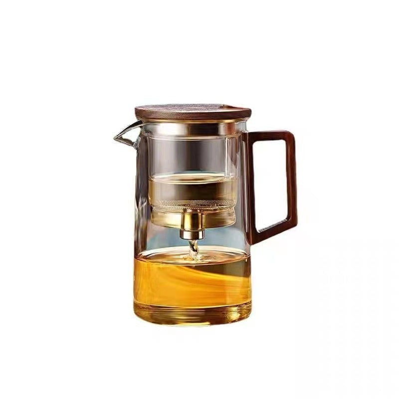 Borosilicate Full Glass Liner Tea Water Separation Tea Set