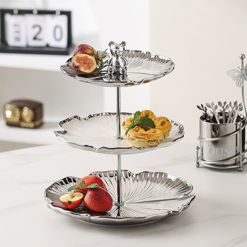 Affordable Luxury Style Multi-layer Fruit Plate Snack Set Plate Storage