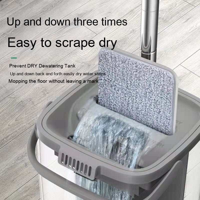 Household Mop Hand Wash-free Flat Plate Mop Bucket Dry Wet Separation