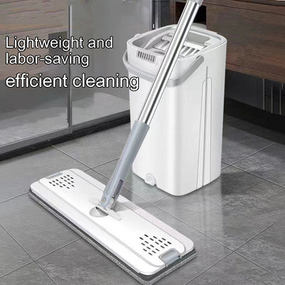 Household Mop Hand Wash-free Flat Plate Mop Bucket Dry Wet Separation